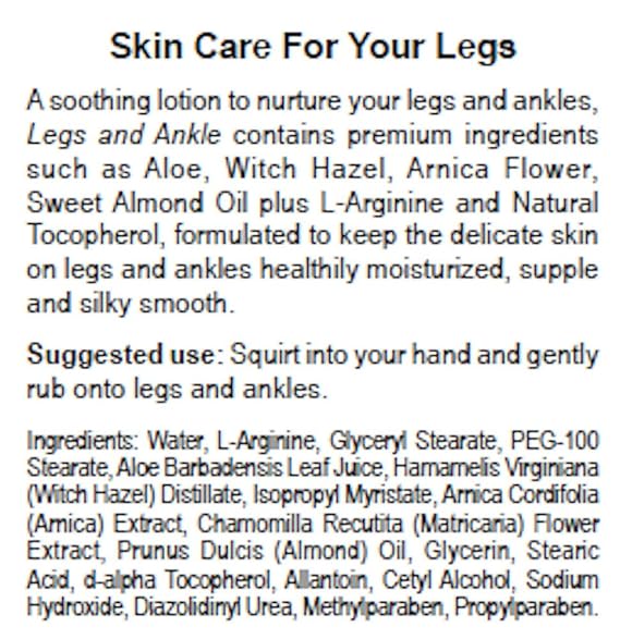 Dialyvite - Leg & Ankle Lotion - 8 oz.