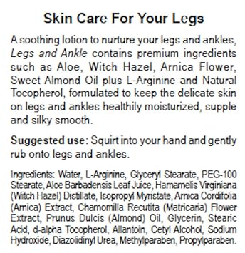 Dialyvite - Leg & Ankle Lotion - 8 oz.