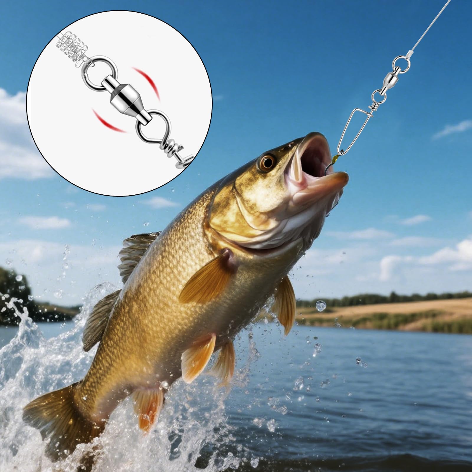 Aparejo De Alambre De Pca De 20/30 Piezas, Labon Giratorios De Acero Inoxidable, Línea Antimordedura De 50cm, Para Barco, Pca, Surf, Perca De Agua Salada - AliExprs 18