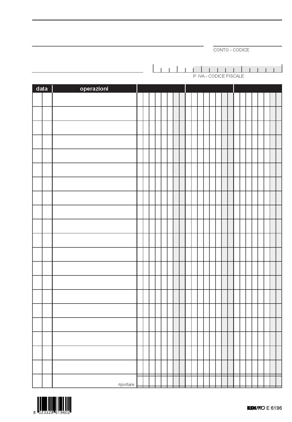 EDIPRO - E6196-100 Sheets 3 Columns 4 Holes f.to 29,7x21