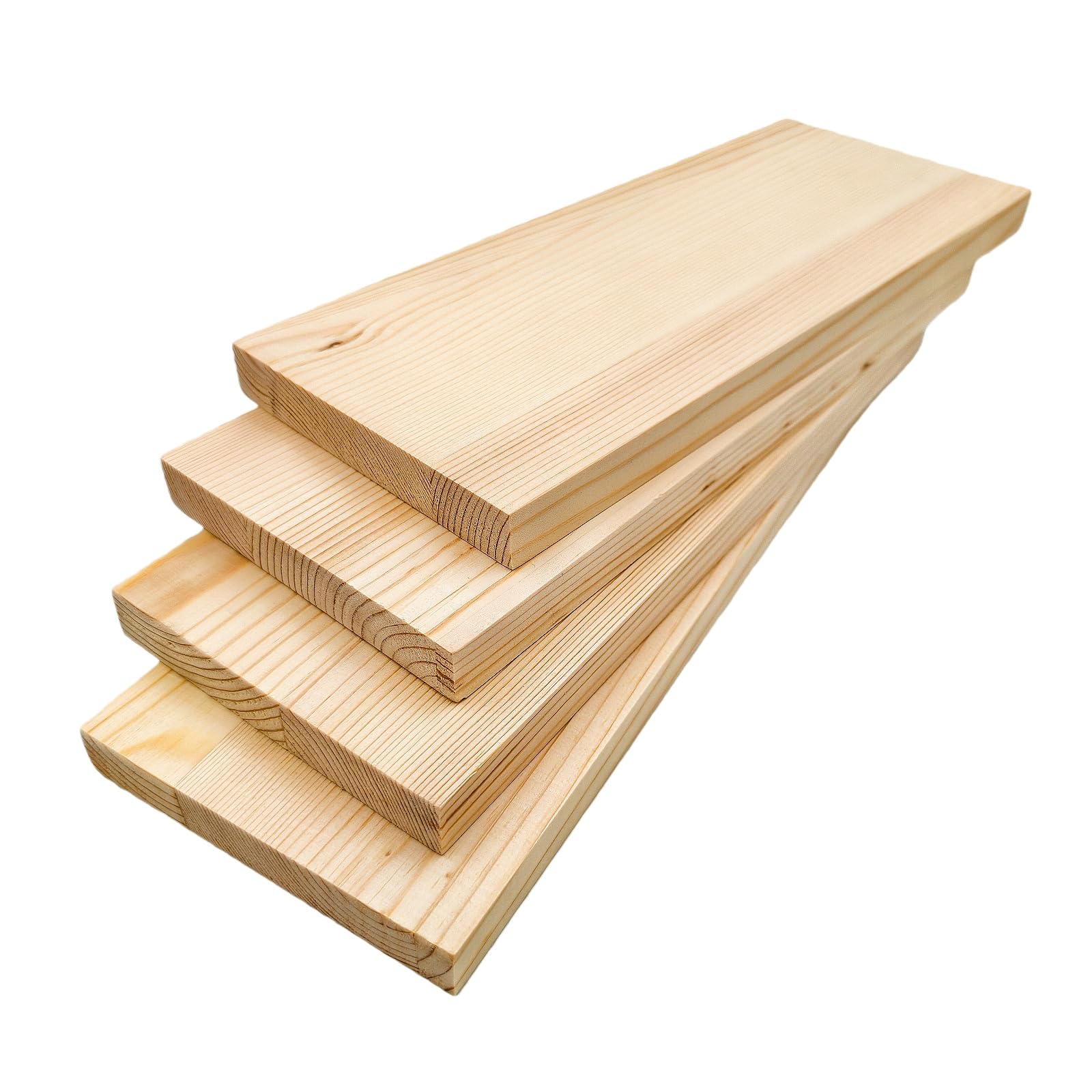 4PCS Rectangle Wood Boards Unfinished Wood Blocks for Crafting, 25x10x1.5cm Blank Whittling Wooden Blocks for Carving,Painting & Burning — image 1