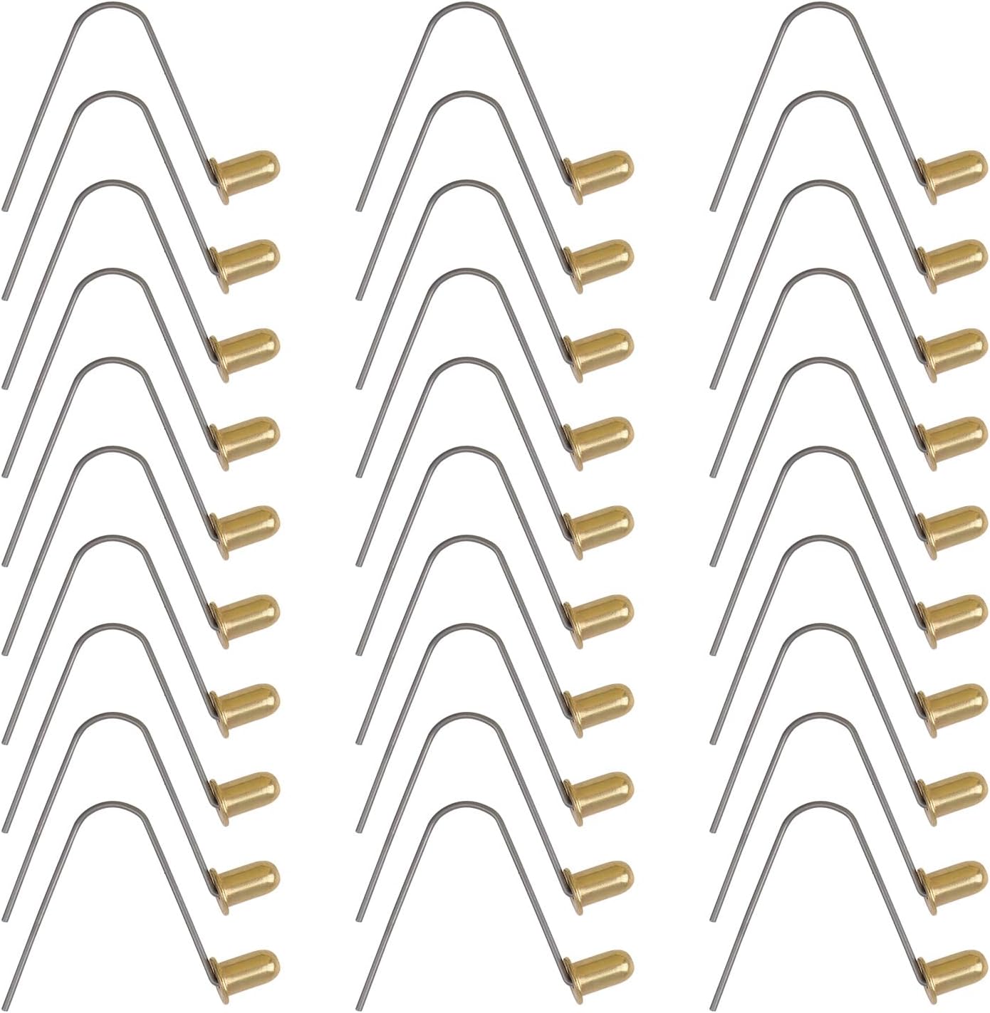 Tent Pole Clips 6mm Kayak Paddle Spring Snap Clips 30 Pieces Stainless Steel Tent Pole Push Button Spring Clamps for Camping Kayak Paddle Tent Pole