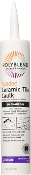 Custom Building Products PC6010S-6 Sanded Ceramic Tile Caulk, 10.5 oz, Charcoal