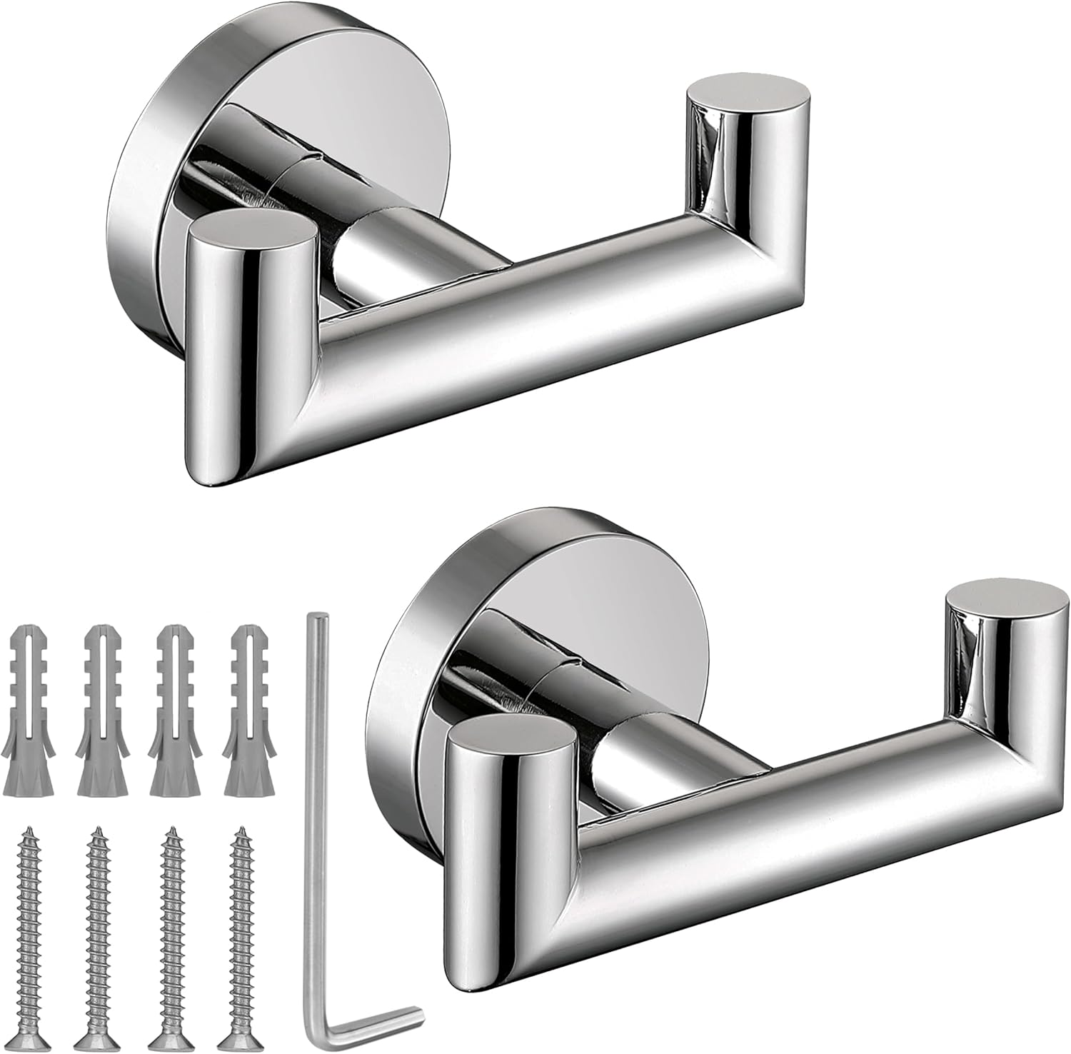 Towel Hooks for Bathrooms,Polished Chrome Towel Hook for Kitchen ...