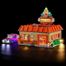 BRIKSMAX 2.0 Light Kit for Lego-The Simpsons Krusty Burger -Innovative Led Lighting Compatible with Lego Icons 10352 - Not Included Model Set
