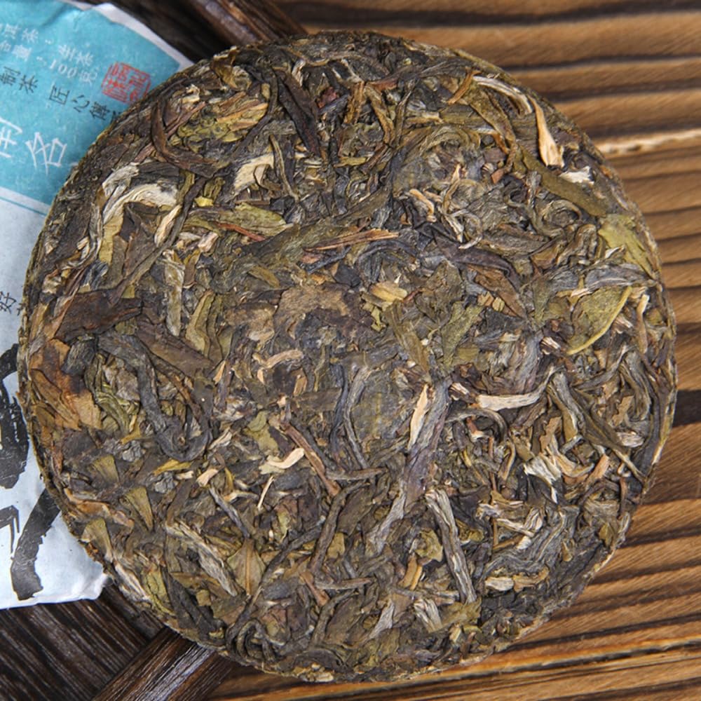 Jingmai Starożytne drzewo Herbata Puerh- Surowa herbata 100g * 2 Yunnan Małe ciasto herbaciane o zapachu orchidei słynnej góry