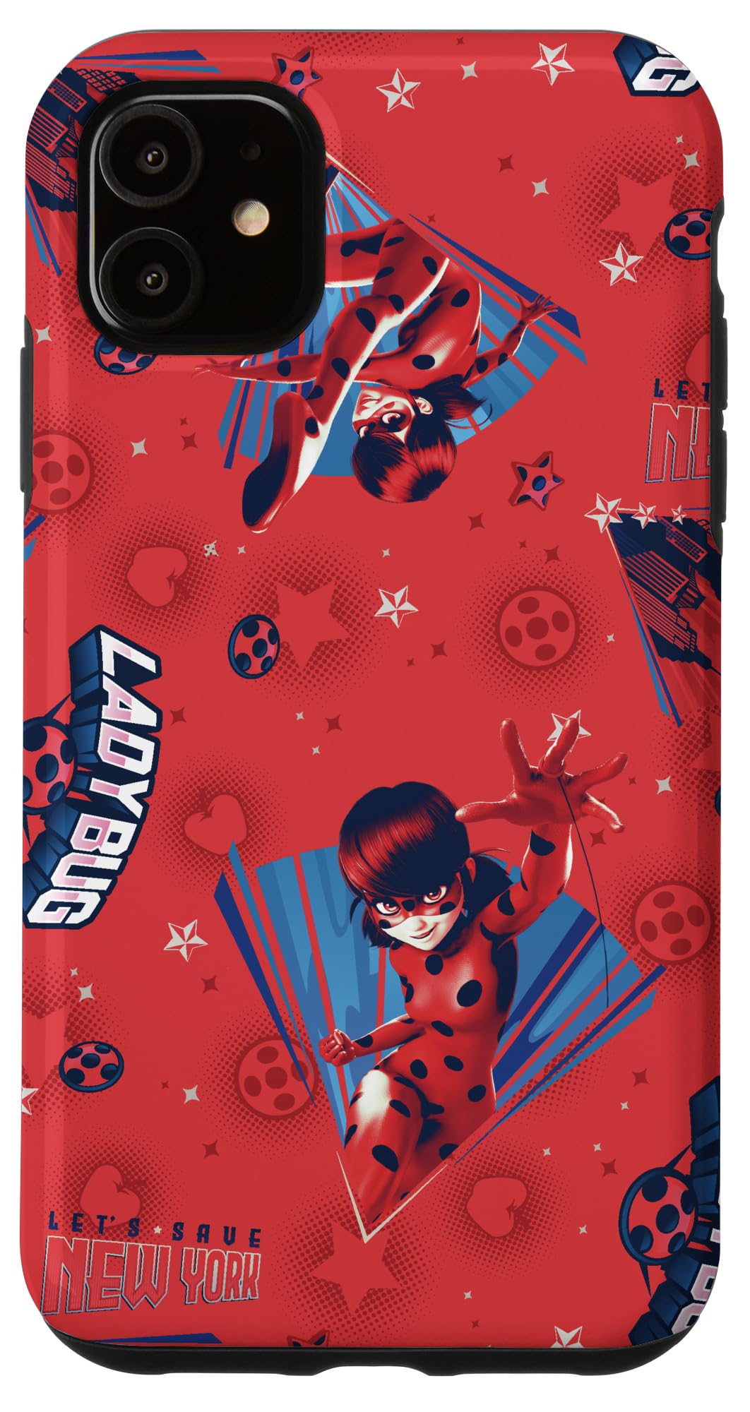 Amazon.com: Miraculous Ladybug New York Red Style Case for iPhone 11 : Cell  Phones & Accessories