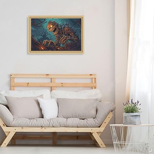 Miniatura 6 de Zombie - Rompecabezas de noche de Halloween, material compuesto de madera de papel, con bolsa de almacenamiento e imagen de referencia, fácil de