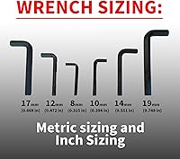 Vista 3 de Juego de llaves Allen hexagonales de lujo de 6 piezas