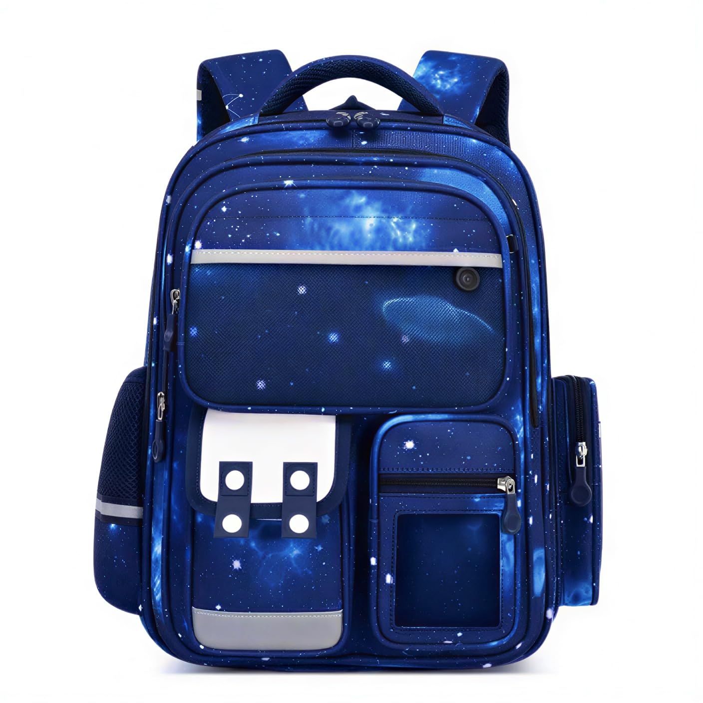 myneemoe Kids School Bag Lightweight Water-Resistant School Backpack with Multiple Compartments Comfortable for Boys & Girls Brainy Bundle Galaxy Kids Backpack with Keychain (Age 4–6 Years)-picture-15