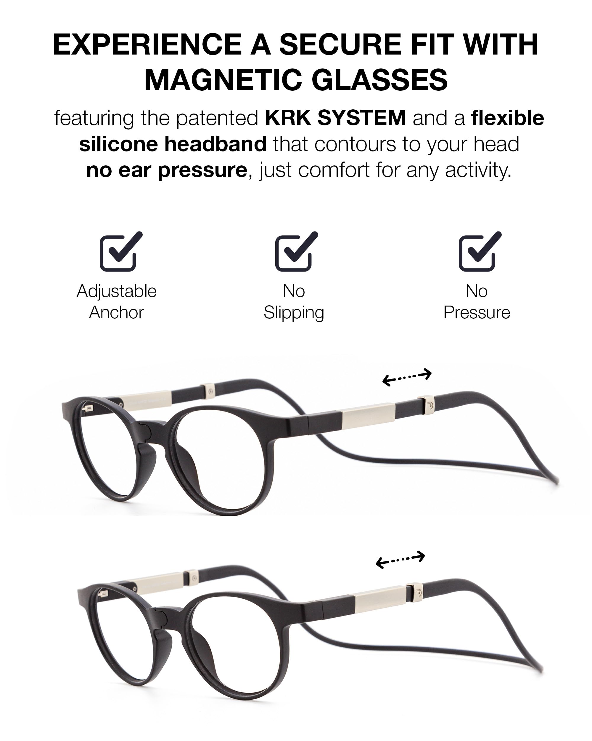 DIDINSKY Lunettes de lecture avec aimant et filtre anti-lumière bleue.Lunettes de lecture magnétiques avec correction visuelle pour hommes et femmes et verres antireflets.4 couleurs et 6 intensités de