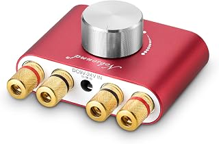 Nobsound NS-01G Pro 功放 bluetooth 5.0 100W 扩音器 音箱 HiFi 音频 带电源 (红色)