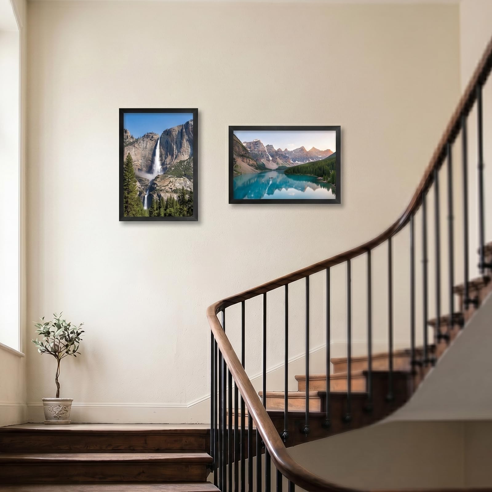 20 Stück A4 Bilderrahmen 29x21 cm Schwarz Fotorahmen Collage Set für Wohnzimmer Schlafzimmer Kinderzimmer Büro Treppenhaus Flur, Wand- oder Tischaufsteller