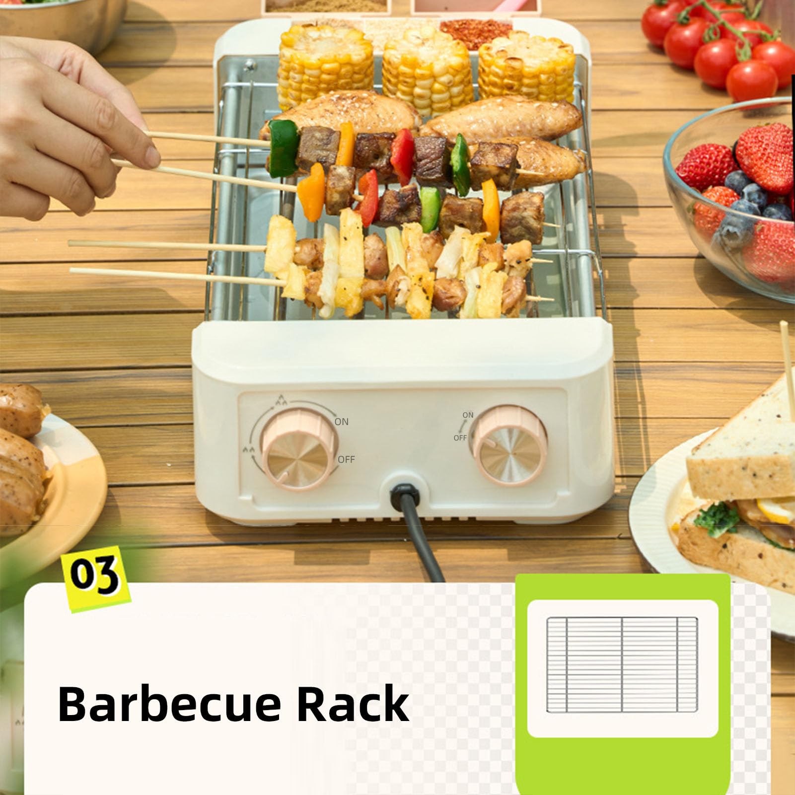 Sxhlseller W Pełni Automatyczny Elektryczny Wałek do Hot Dogów 6-rurowy Grill do Kiełbasek Maszyna Oszczędzająca Miejsce Wielkość Rodziny na Przyjęcia dla Dzieci