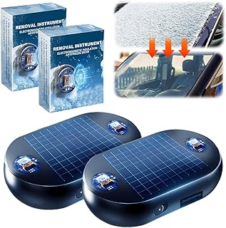2026 Upgrade Anti-Freeze Electromagnetic Car Snow Removal Device, Car Interference Antifreeze Instrument, Automotive Electromagnetic Snow Removal Tool Car Defroster for Winter (2 Set)