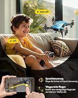 DEERC D20 Gyerek Drón 720P Kamerával, Mobiltelefon Irányítás, Magasságtartás, Fejnélküli Mód, 3D Flip Funkció, Kezdőknek Ajánlott Quadcopter 4