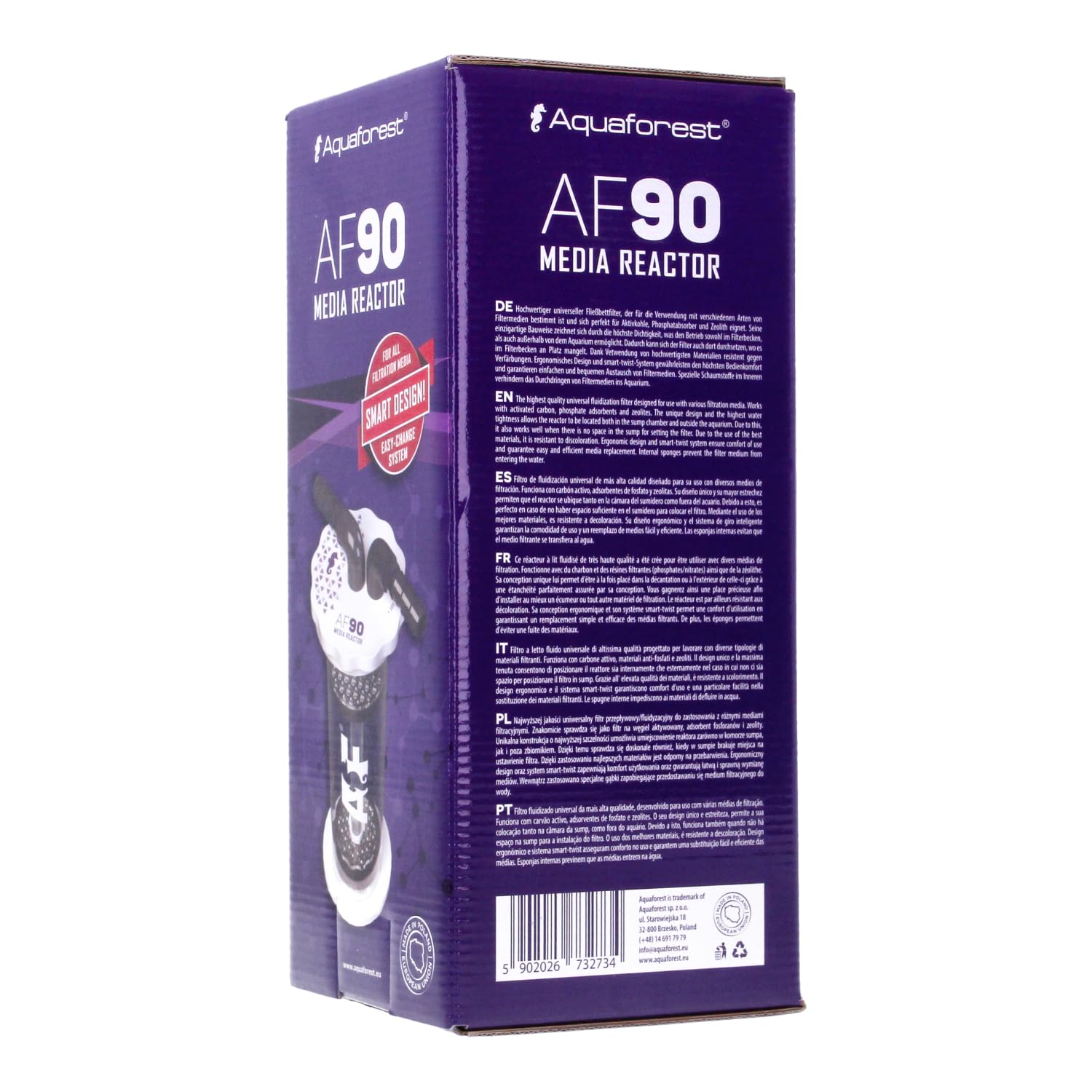Aquaforest - AF 90 Filtro Letto Fluido per acquari marini e di barriera