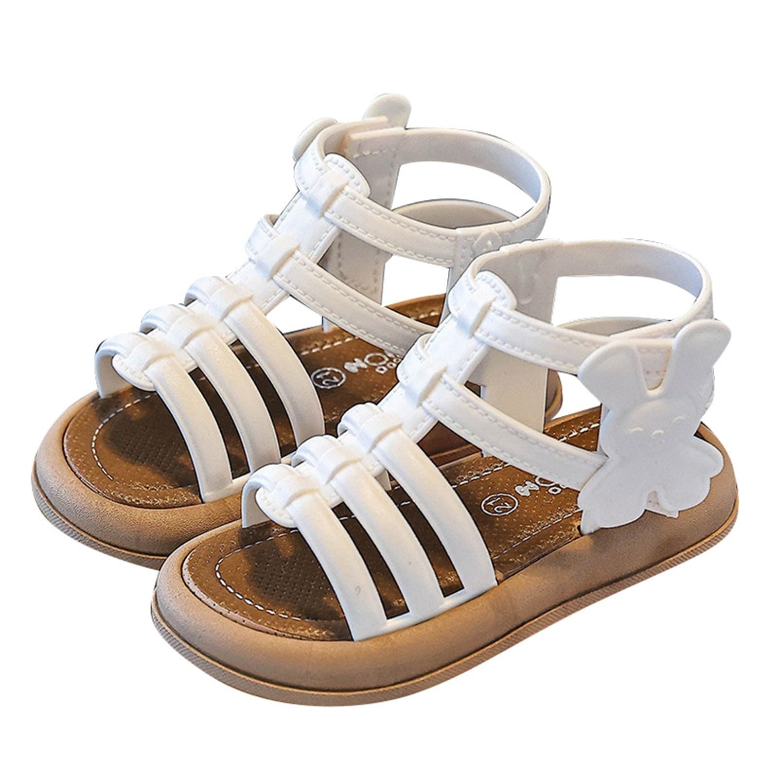 Générique Sandales Fille Ete Fleurs - Sandales pour Filles Chaussures de Plein air élégantes et Confortables adaptées pour Le Quotidien la détente et l'école parfaites pour Enfants de 1 à 9 Ans