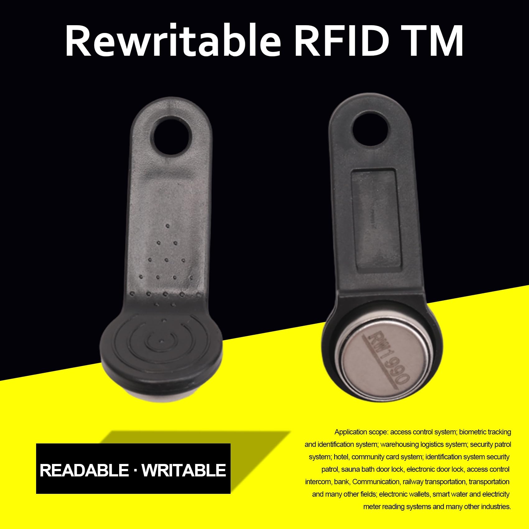 10 Stück Rw1990 wiederbeschreibbare Rfid Tm Speicherschlüssel Ibutton Informationsknopf Chipkarte Elektronisch