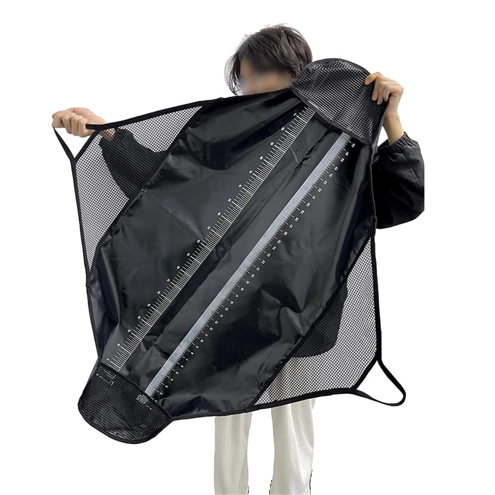 Fotografierte Angel-Abhakmatte, Die Sling-Fischbeutel Misst