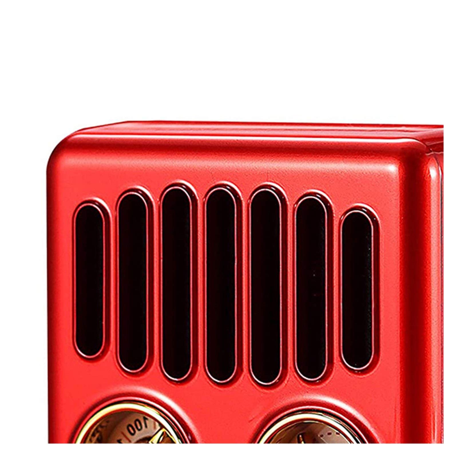 Bluetooth Radio Vintage Rétro Haut-Parleur FM avec 4.2 Old Style Classique (Rouge) Portable