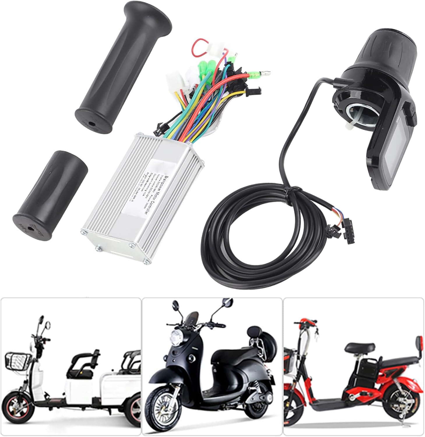 VBESTLIFE Electric Controller Set, 36 48V 250 350W Universal Electric Electric Scooter Controller LCD Split Meter