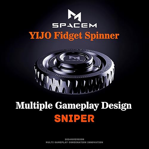 Miniatura 9 de Updated Metal Fidget Spinner Gray Fidget Toy for Adults to Anti-Anxiety and Stress Boredom