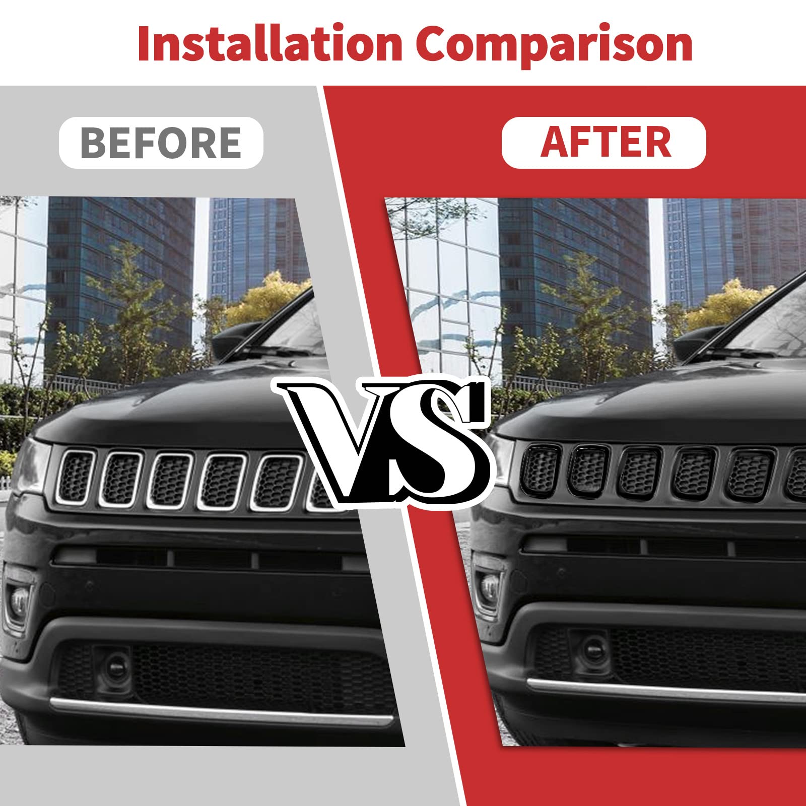 Amazon.co.jp: フロントグリルインサートグリルカバートリム