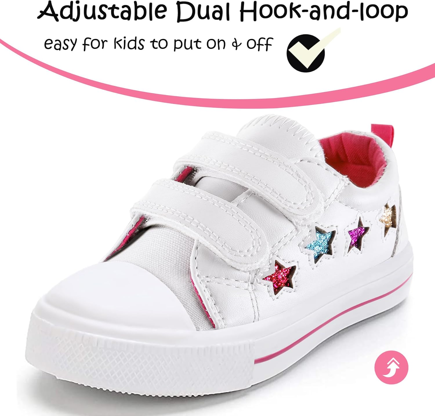 K KomForme Sneakers for Boys and Girls,Toddler Kids Soft Walking Shoes - Image 3