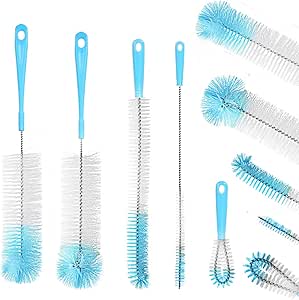 Set 5 Scovolini Per Bottiglie | Spazzole Con Manico Lungo | Per Birra, Thermos, Bottiglie Dal Collo Stretto - Foto 2