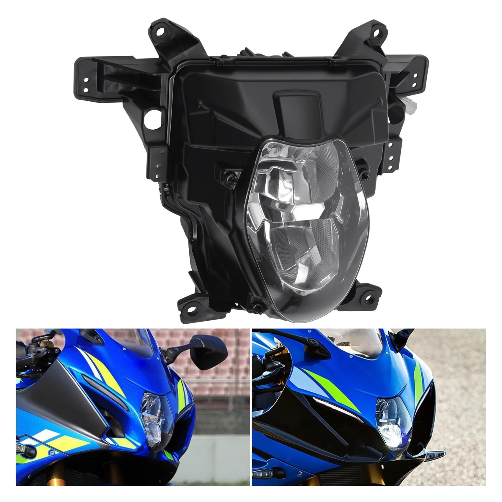 XCZPRKMXY Front Headlight Light Lamp Assembly Compatible With Suzuki GSXR1000 2017-2024 2022 2023 Motorcycle headlights assembly