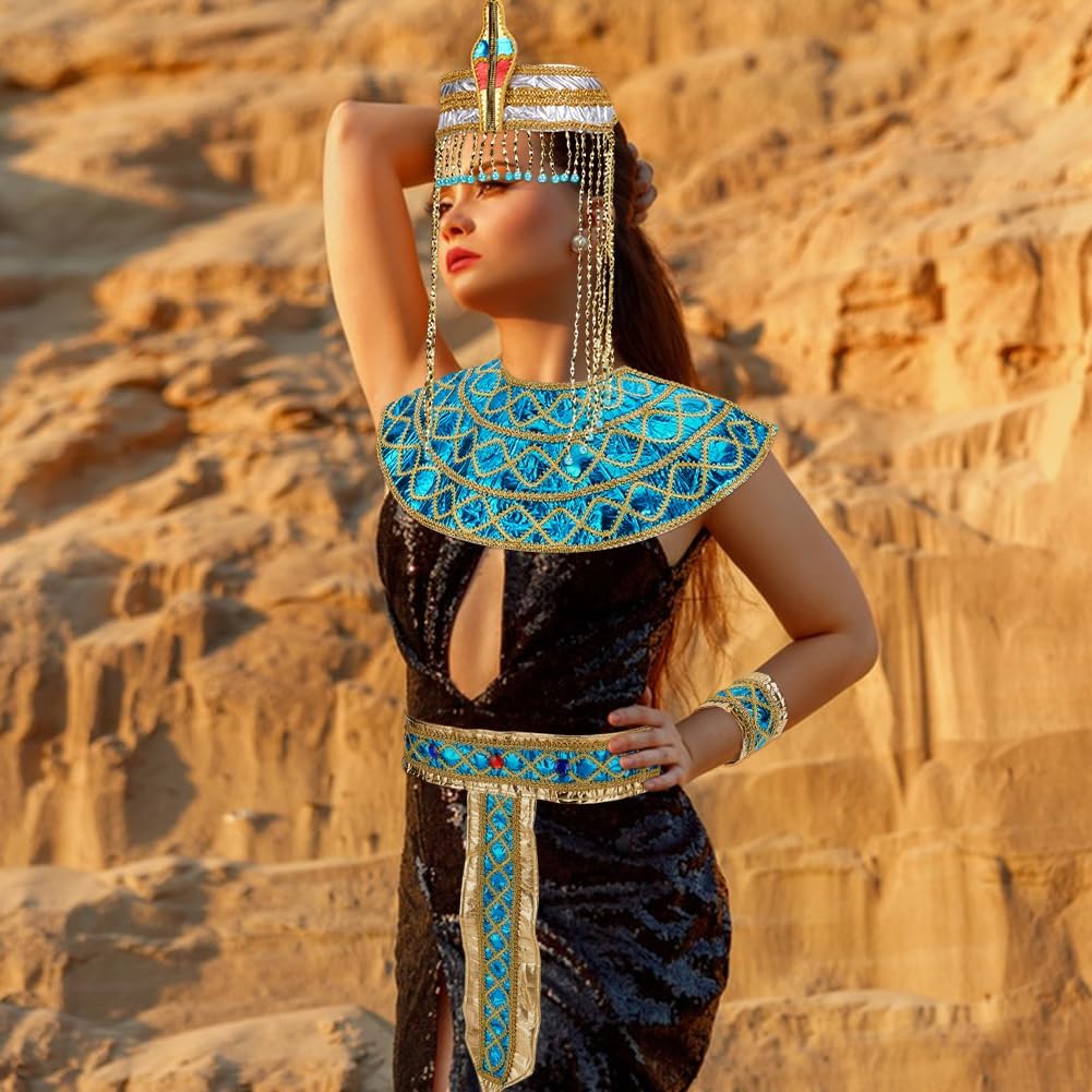 UNICRAFTALE Egyptian Costume Accessories for Women Snake Stretch Headband Headpiece for Halloween Cosplay Jewelry - Image 5