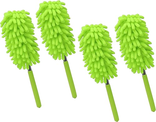 Miniatura 4 de zdyCGTime Delicado plumero de microfibra, cómodo mango antideslizante, cabezal desmontable lavable, utilizado para limpiar automóviles,