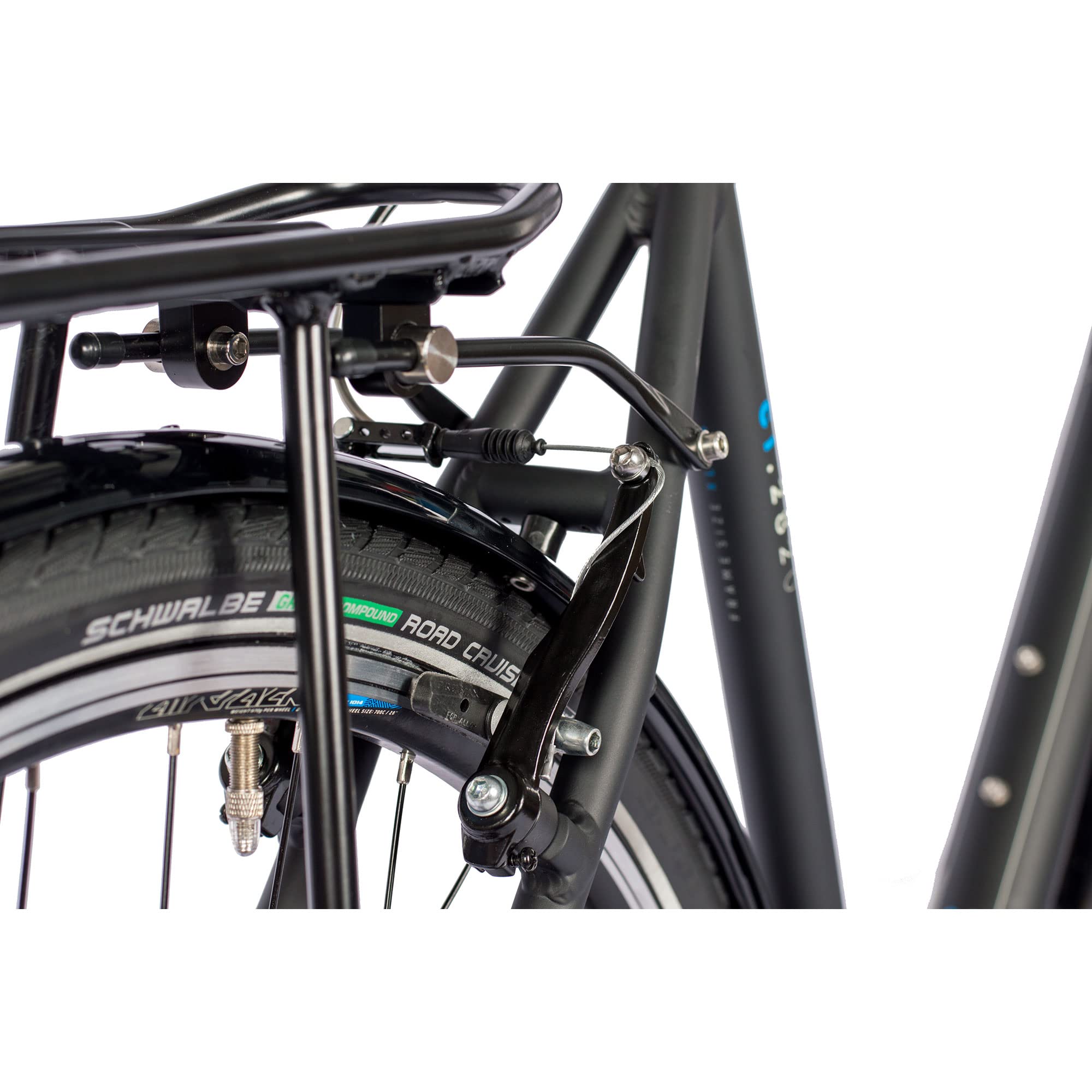Airtracks Herren City Fahrrad 28 Zoll Citybike CI.2820 Shimano Nexus 7 Gang - Nabendynamo - Schwarz Matt - Rahmenhöhen 52cm und 56cm - Modelljahr 2026