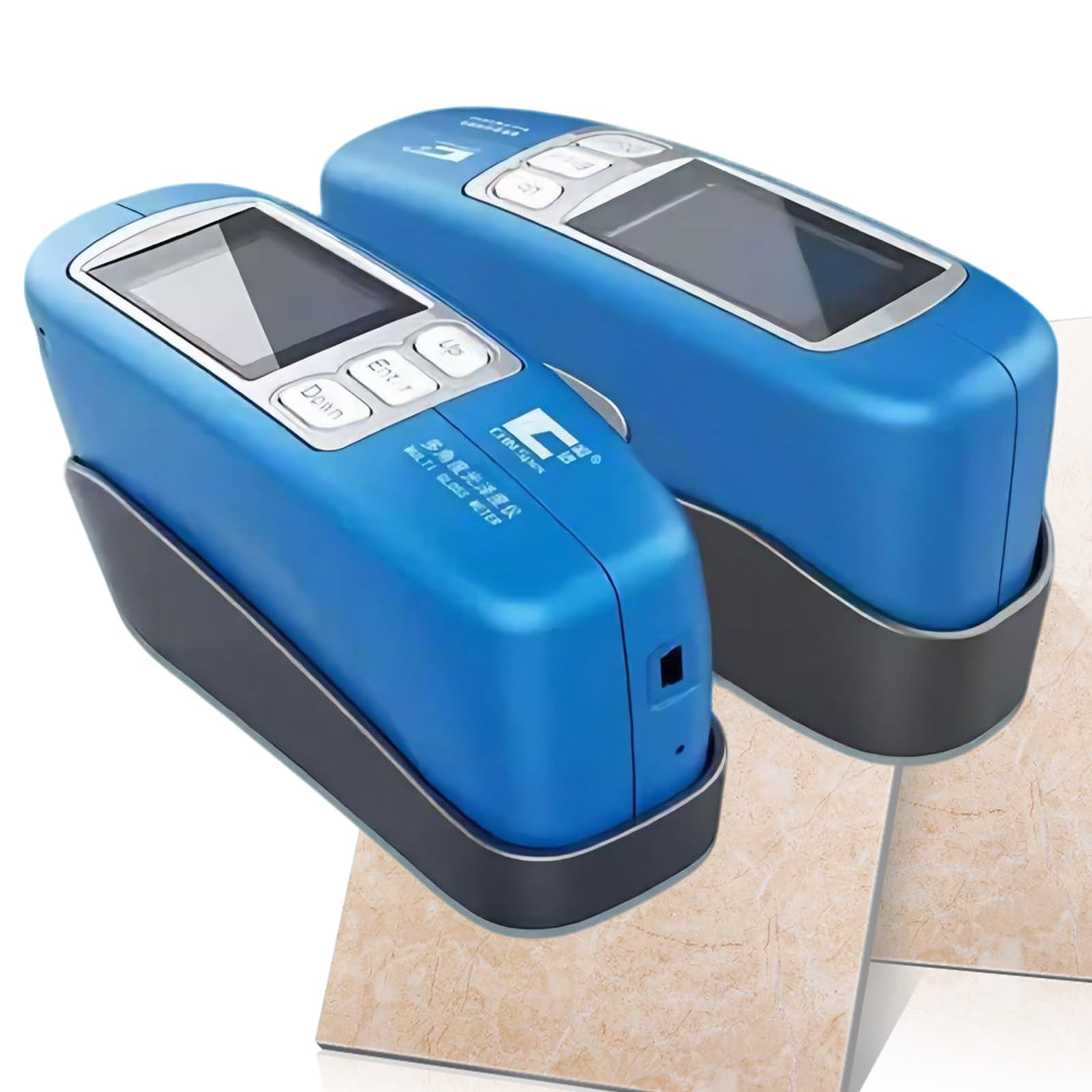 Medidor de brillo de precisión 20º 60º 85º con tablero de calibración para medir piedra, pintura, tinta, mármol, suelos, interfaz USB, 0-600/20000GU