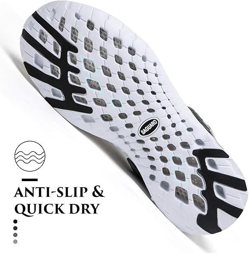 Vista 6 de SAGUARO - Zapatos de jardín de secado rápido para hombre y mujer, ligeros y transpirables. Zuecos de jardinería, sandalias de agua y malla