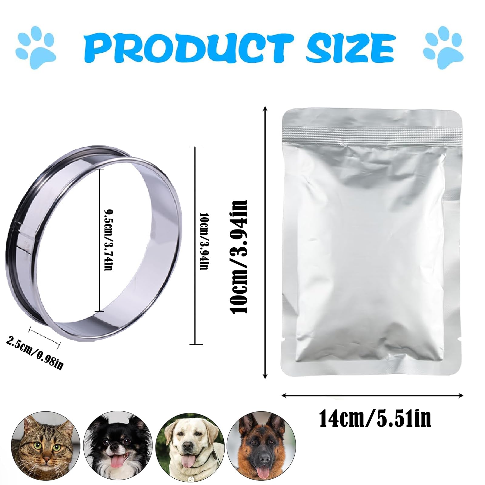 AMBEERT Dog Paw Print Kit, Clay Baby Hand & Footprint Impression Kit, Paw Print Kit for Dogs Cat Paw Print Kit - Image 2