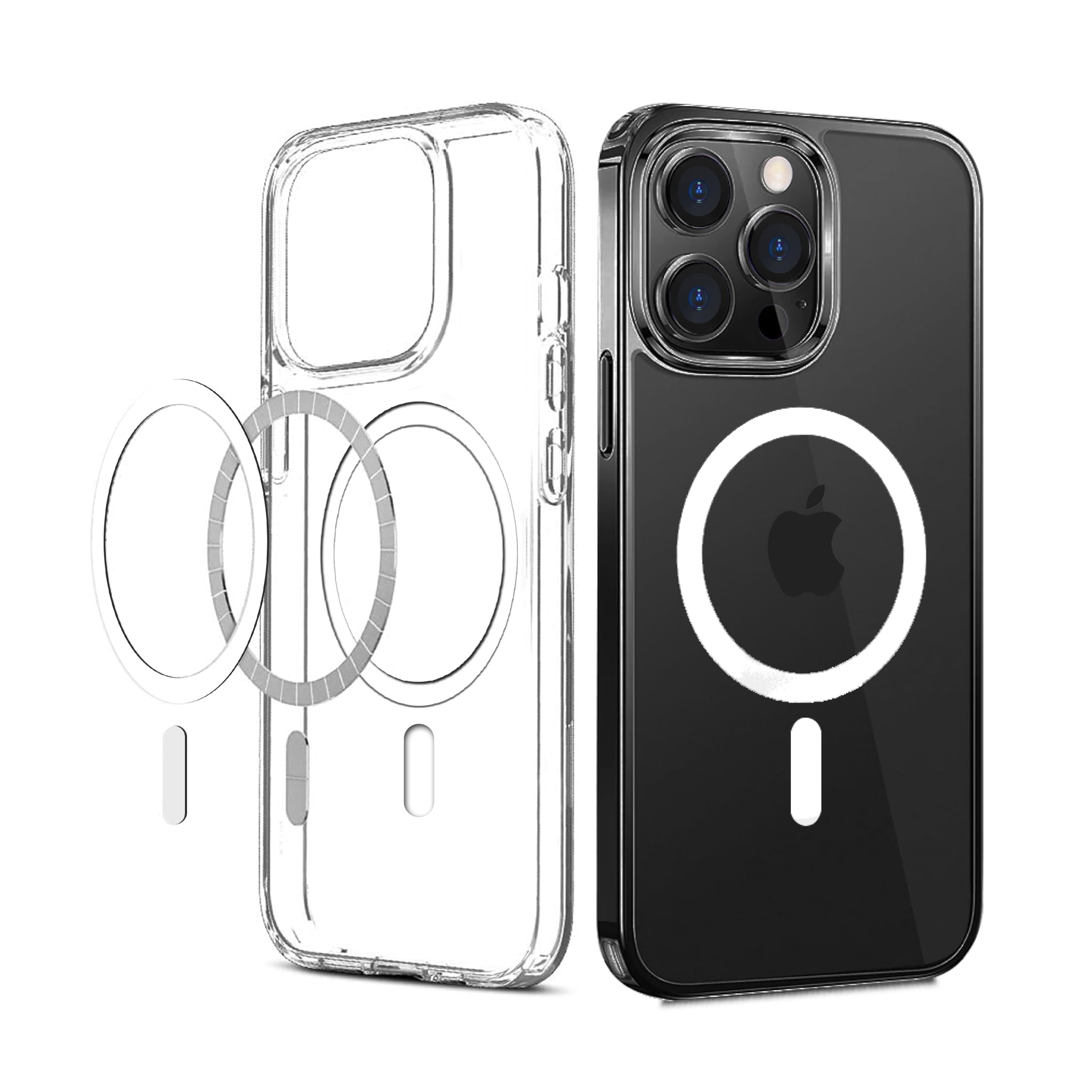 CEDO Magfit Cover for iPhone 15 Pro Max (6.7 inch) | Mag-Safe Wireless Charging | Designed with Magnetic Lock Shockproof Phone Bumper Transparent Back Case Cover (Clear) (B0CJ2SJSNK) Amazon Price History, Amazon Price Tracker