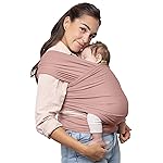 Boba Baby Wrap Carrier - Original Baby Sling Carrier for Newborns (7-35 lbs), Soft, Secure, Hands-Free & Ergonomic, Ideal for Comfortable Bonding, New Parents (Serenity Bloom)