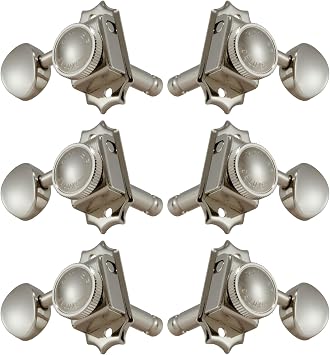 Grover Vintage Locking Machineheads, 3+3  Nickel 533N