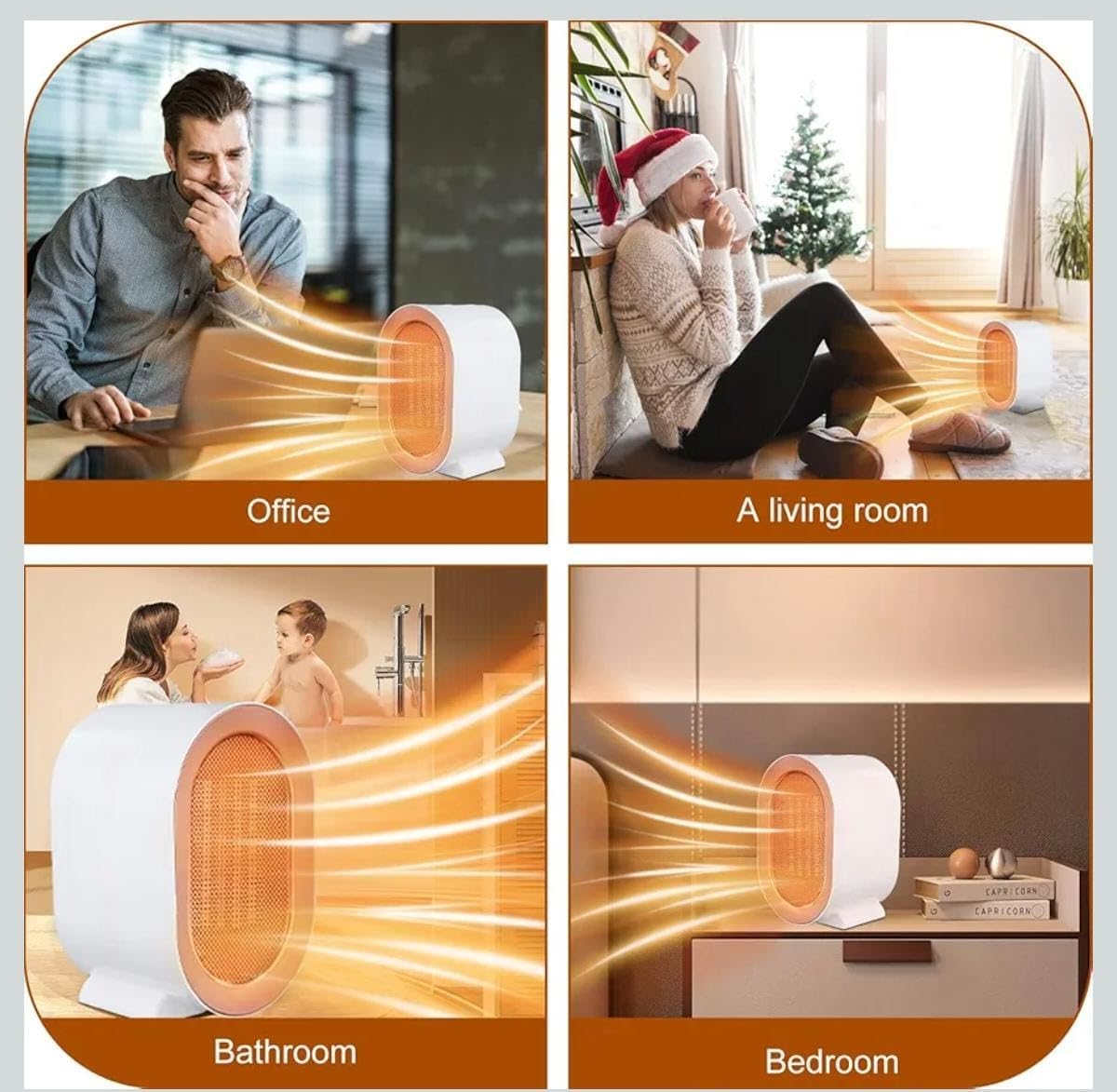 Desktop Mini Heating Fan 2