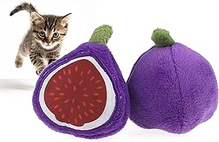 munchiecat Catnip Figs: 2-Piece Crinkle Premium Play for Cats & Kittens, USA Crafted
