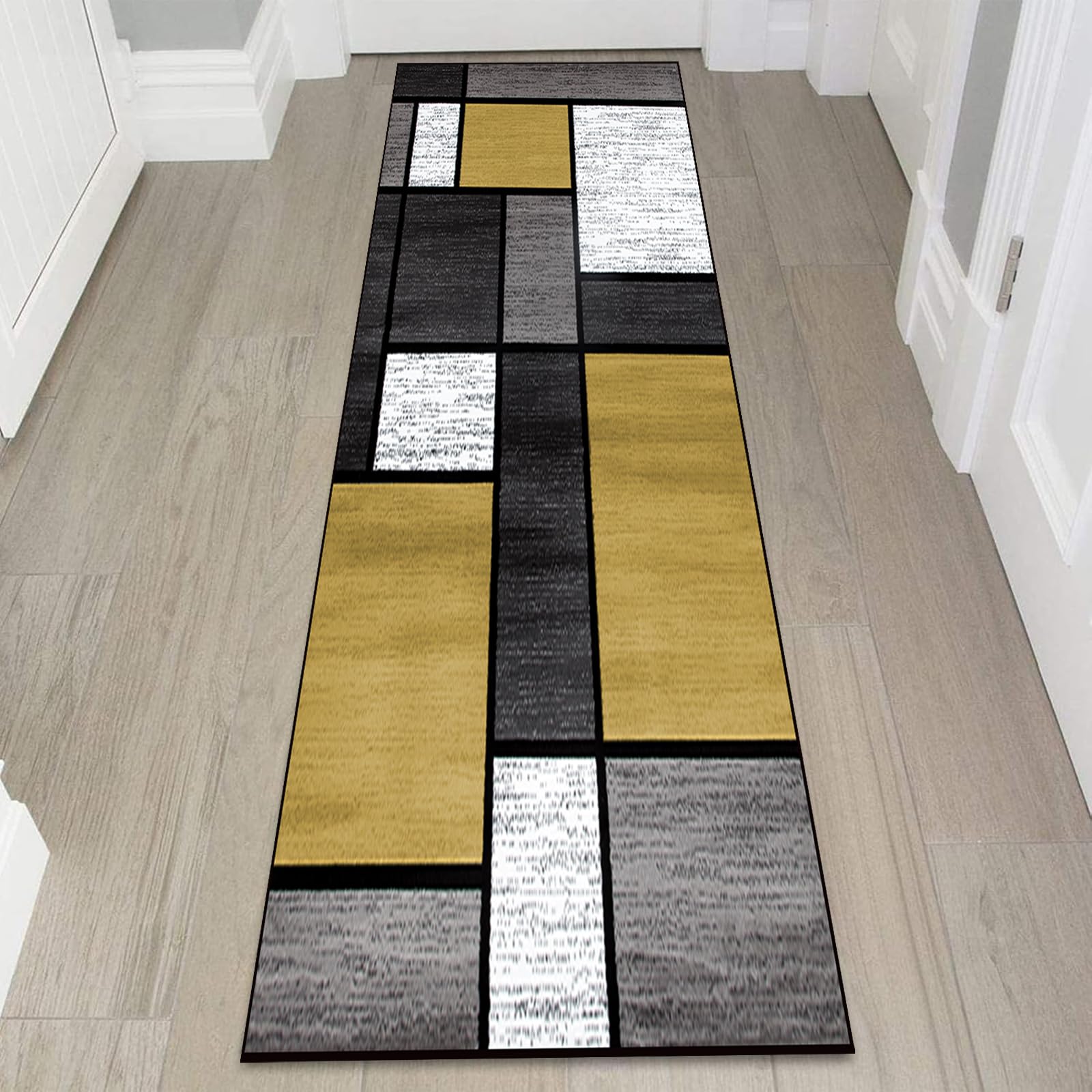 Tapis couloir 120 x 280 cm antidérapant lavable pour votre entrée