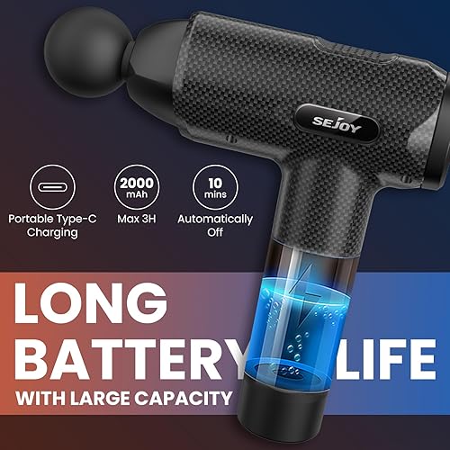 Miniatura 6 de Sejoy Pistola de masaje (M-Negro)