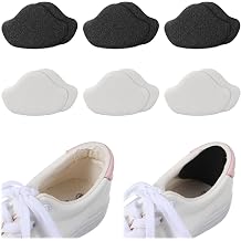 6 Pairs Shoe Heel Repair Patch, Self-Adhesive Leather Heel Pads for Shoes