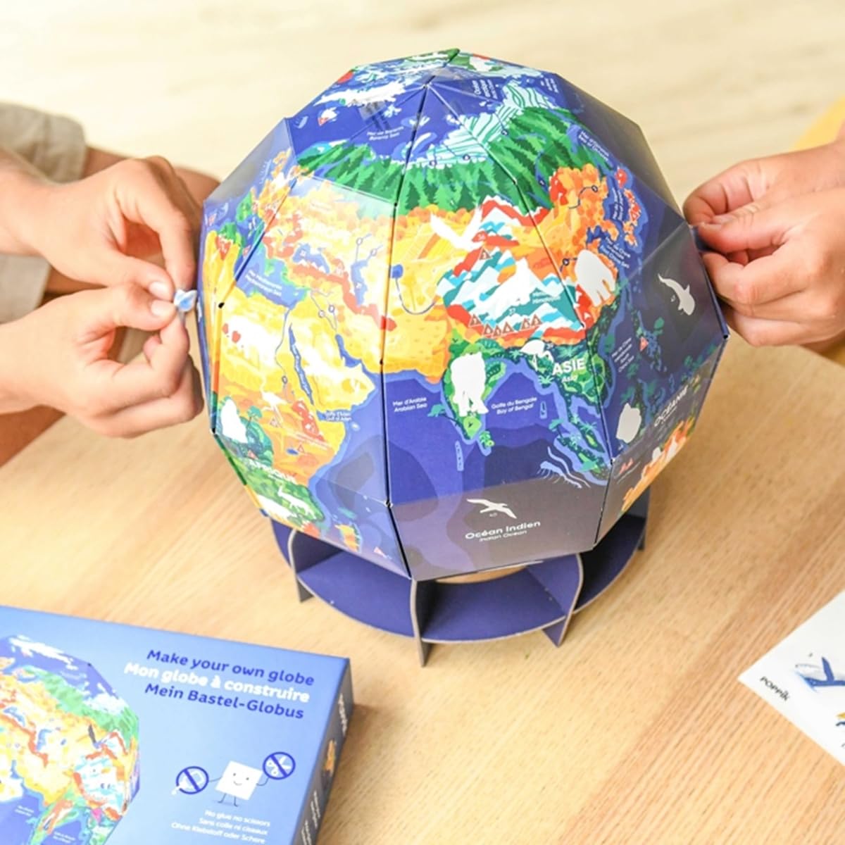 POPPIK 1841266 3D Craft Globe, Our Planet, Interactive Learning