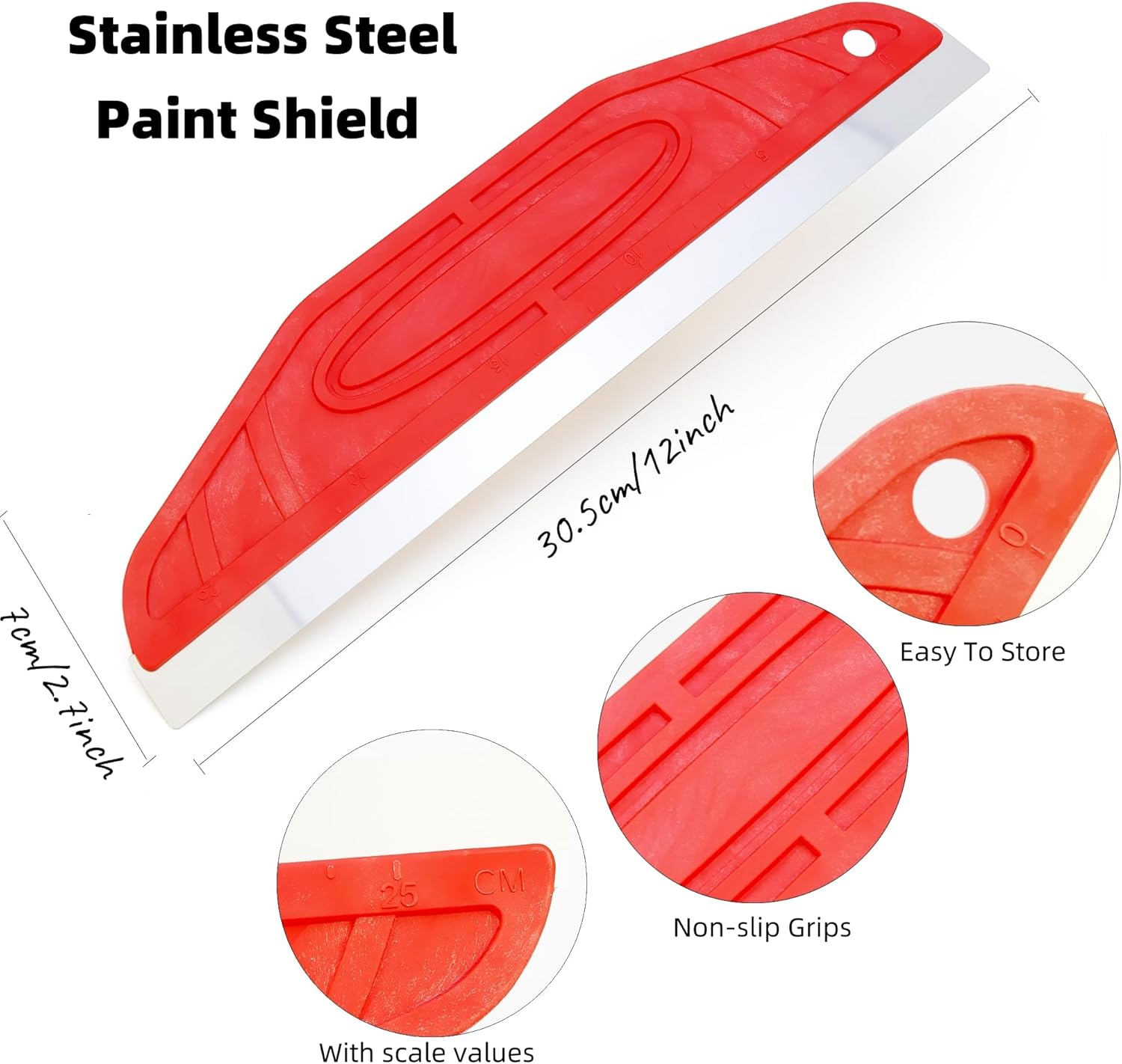 Umaki Wallpaper Paste Brush Set with Seam Roller, Precision Knife, 2pcs Felt Squeegee, Scissor, Paint Brush and 11.8inch Multi-Purpose Straight Edge Tool, 8 Wallpaper Smoothing Tools