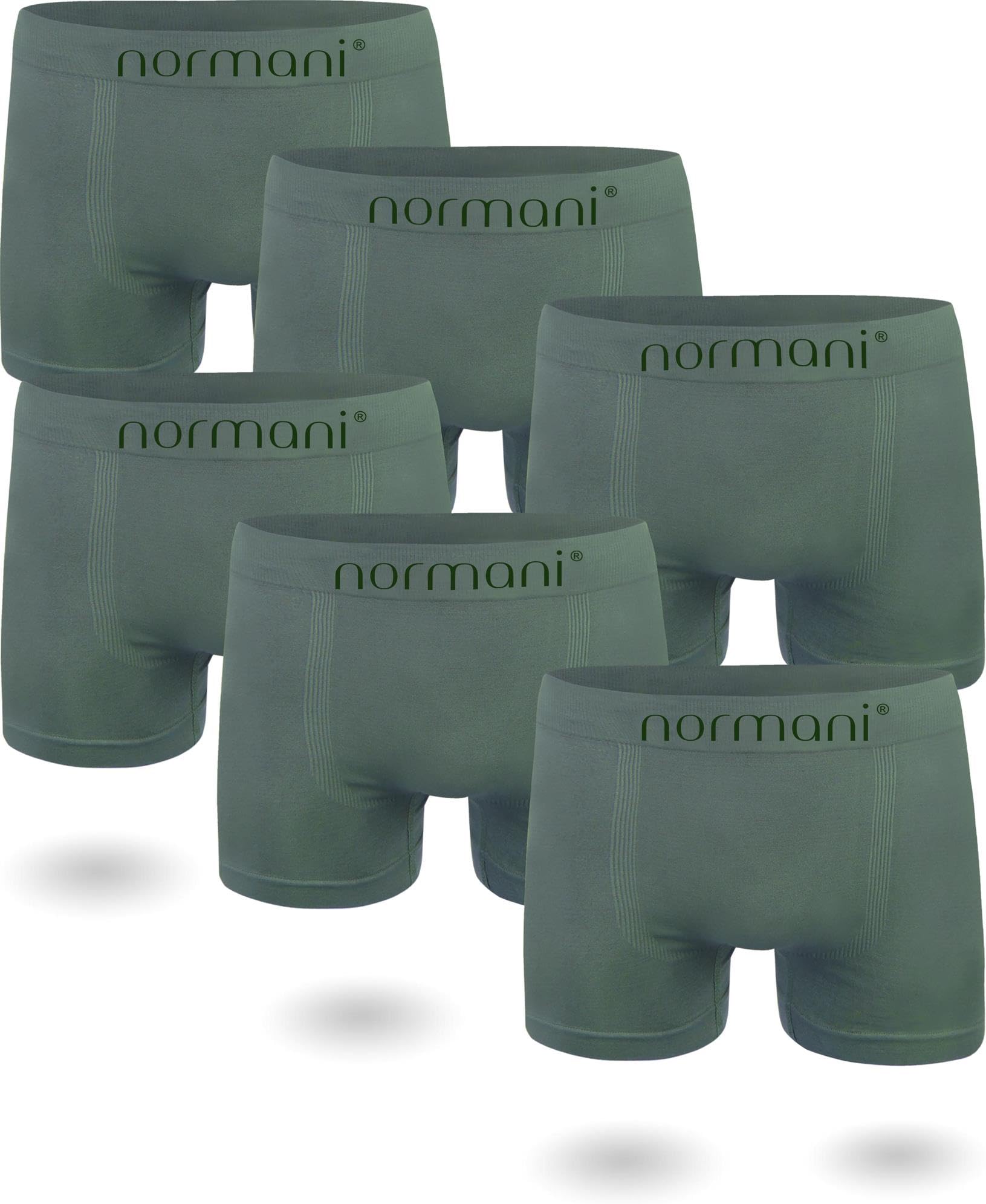 normani 6 oder 12 Mikrofaser-Unterhosen für Herren | atmungsaktive Sport-Funktions-Unterwäsche | Boxershorts | Retroshorts für Männer (Gr. S-3XL)