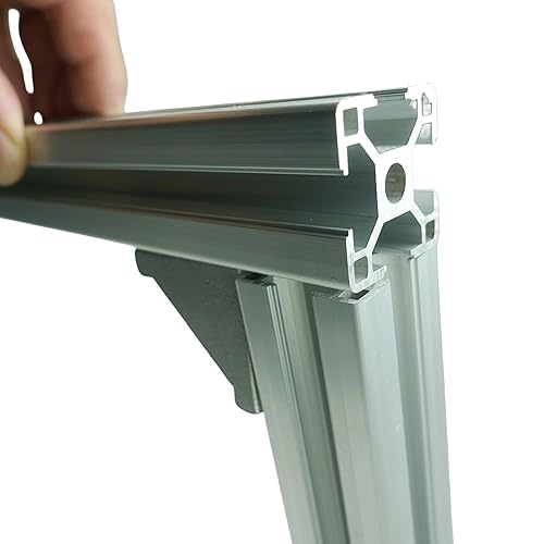 Miniatura 5 de SANTIE Perfiles de aluminio de ranura en T de 1.181 in x 1.181 in con ranura en T de 0.315 in corte a longitud 1.969 in, perfil de extrusión de