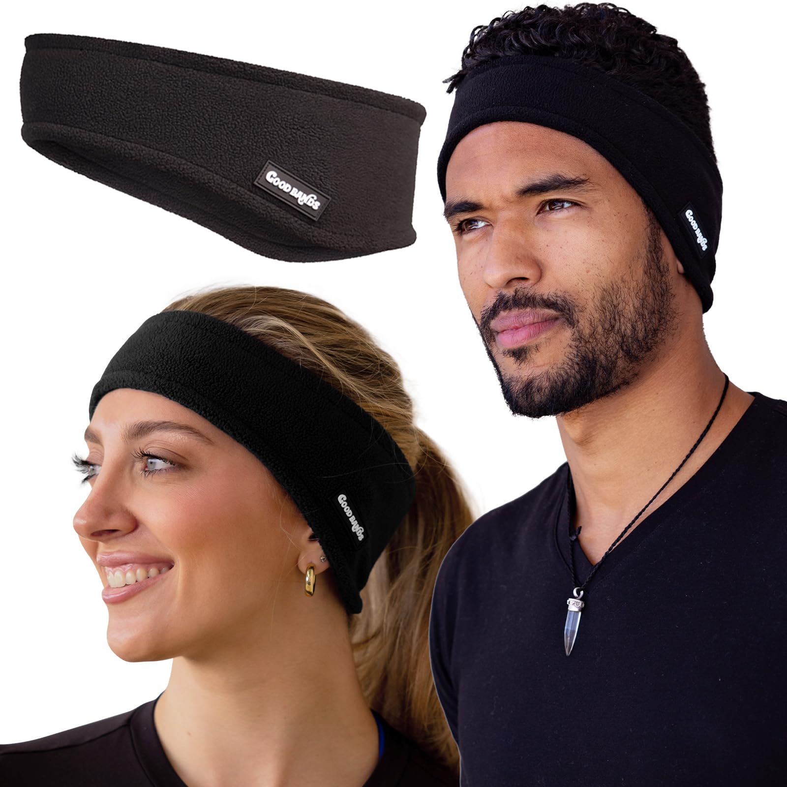 Winter Fleece Ear Warmer Headband for Men and Women - Unisex ear muffs - Gear for Cold Weather – Perfect Head Bands for Ski, Cycling, and Running